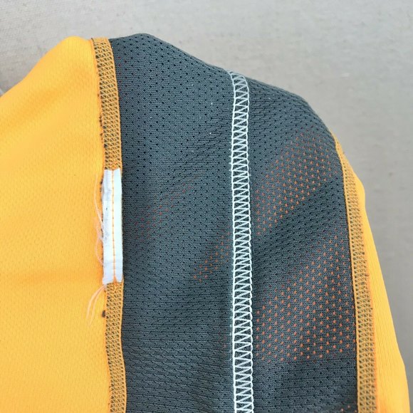 Nike Women's Medium Dri-Fit Racerback Tank w/Mesh Back Neon Orange And Dark Gray - Picture 12 of 12